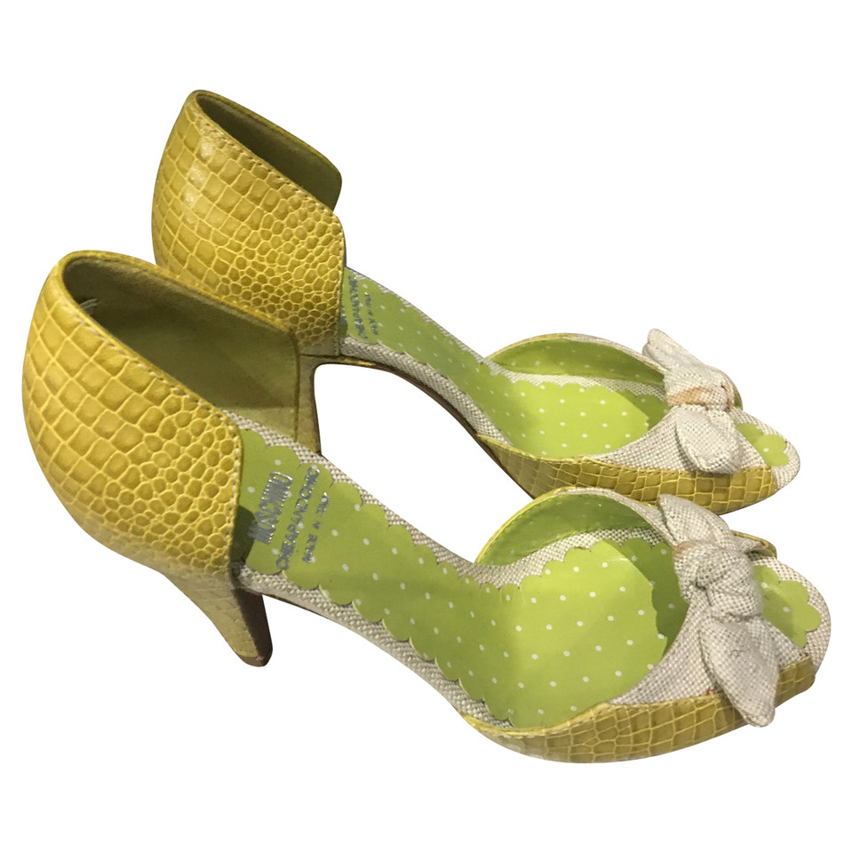 Moschino Cheap And Chic Pumps/Peeptoes Leer in Groen
