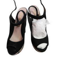 Sebastian Pumps/Peeptoes en Daim en Noir