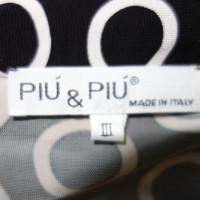 Piu & Piu Jersey-shirt jurk met patroon