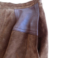 Guy Laroche Suede Gonna in Brown