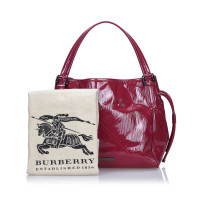 Burberry in pelle verniciata Tote Bag