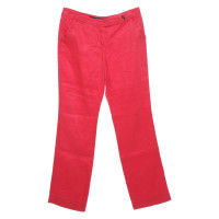 Escada Trousers Linen in Red