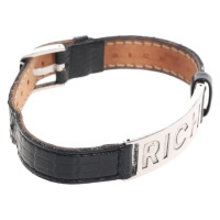 John Richmond Bracelet/Wristband Leather in Black