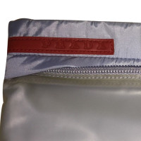 Prada blue nylon clutch bag