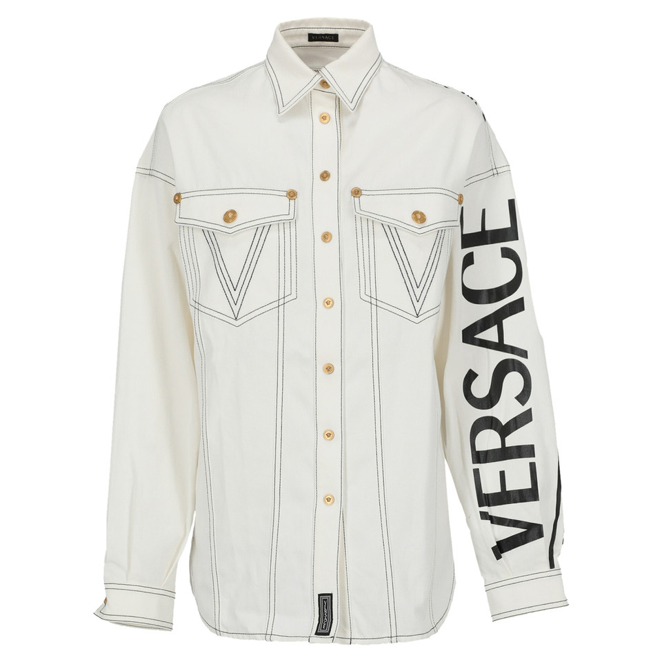 Versace Top Cotton in White