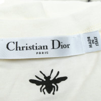 Christian Dior Oberteil aus Baumwolle in Creme