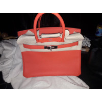 Hermès Birkin Bag 30 aus Leder in Orange