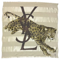 Yves Saint Laurent Zijden sjaal met print