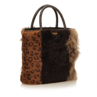 Christian Dior Tote Bag with fur trim