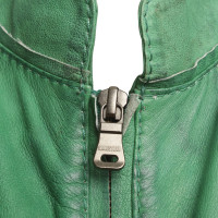 Andere Marke Milestone - Grüne Lederjacke
