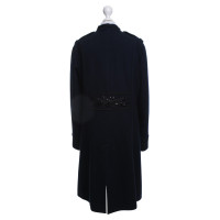 Moschino Long coat in navy blue