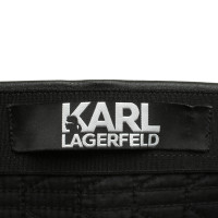 Karl Lagerfeld leggings in pelle di agnello
