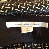 Diane Von Furstenberg Broek in zwart/wit 