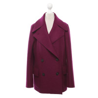 Harris Wharf Veste/Manteau en Laine en Fuchsia