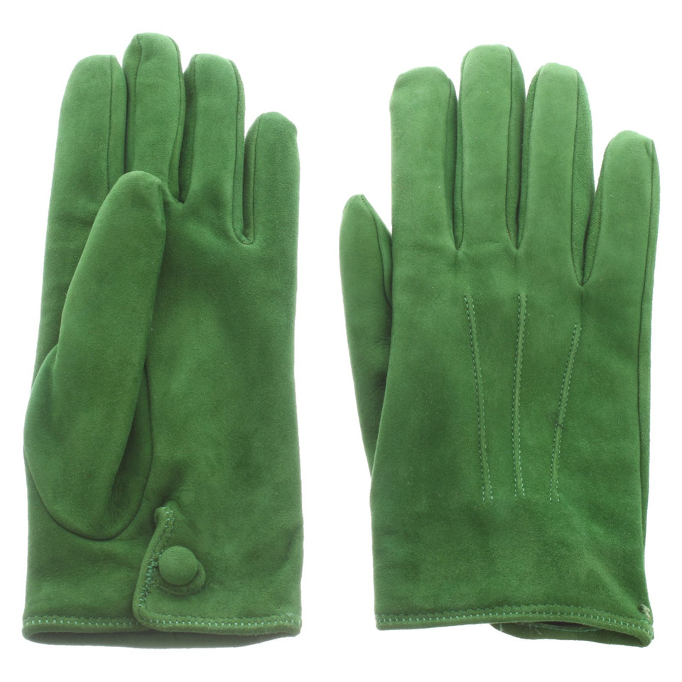 Ralph Lauren Handschuhe aus Leder in Grün