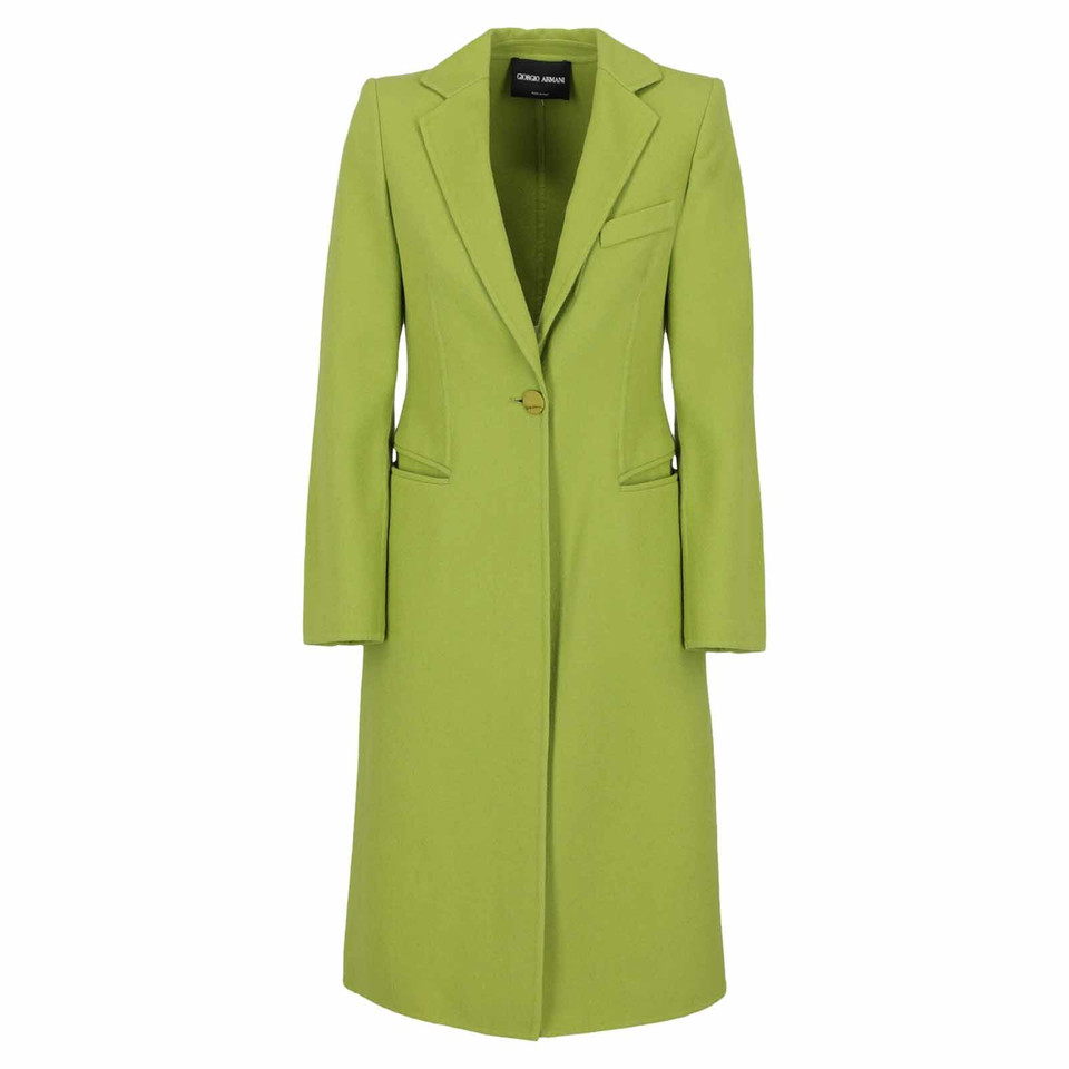 Giorgio Armani Jacket/Coat Wool in Green