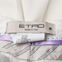 Etro Beige trousers with creases