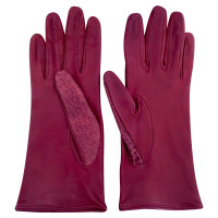 Burberry Embossed leather gloves