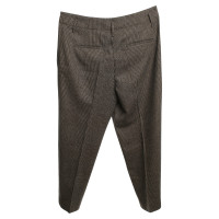 Brunello Cucinelli Checked trousers in brown