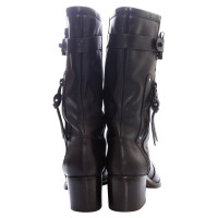 Barbara Bui Black leather boots