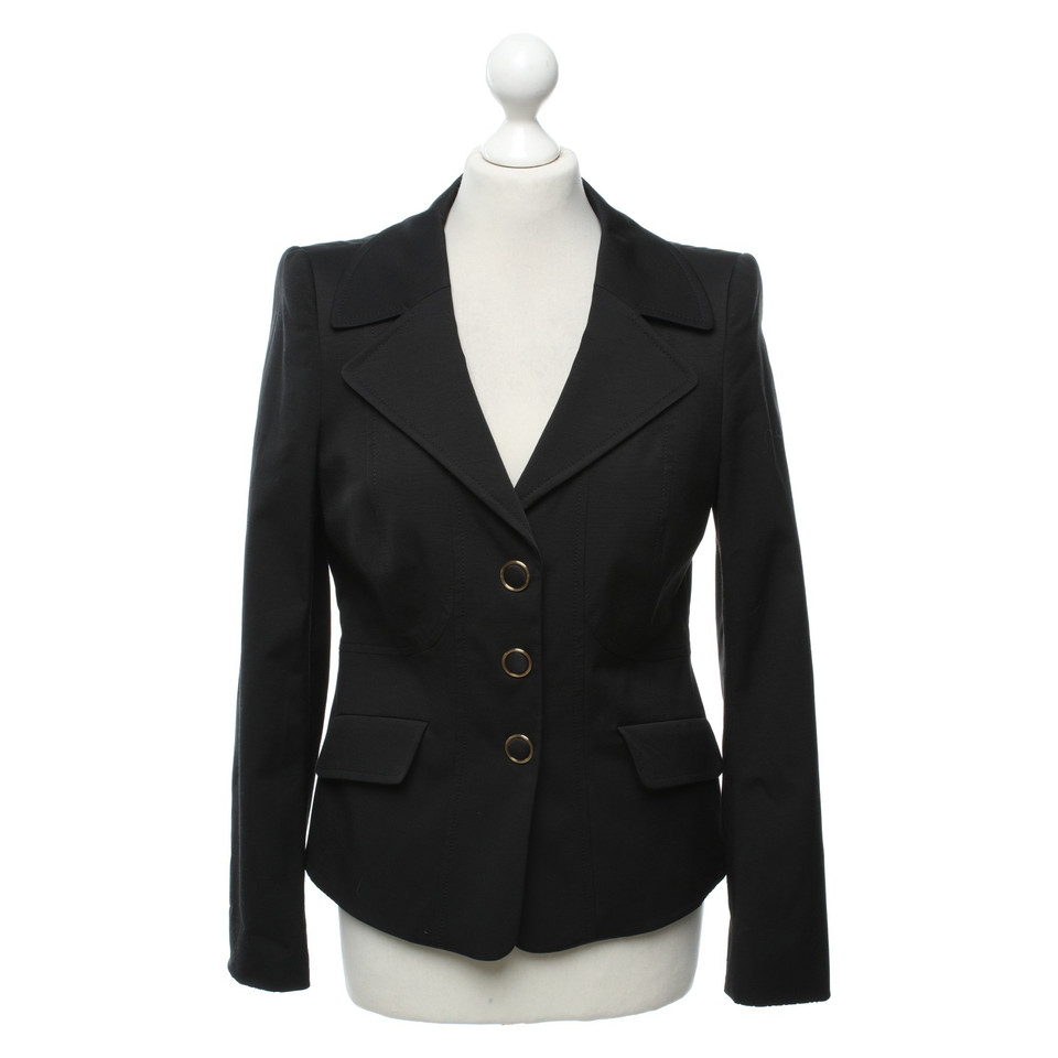 Escada Blazer in Schwarz/Gold