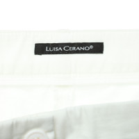 Luisa Cerano Hose aus Baumwolle in Weiß