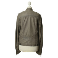 Rich & Royal Lederjacke in Taupe 