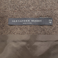 Alexander McQueen Rock mit Fischgrätmuster