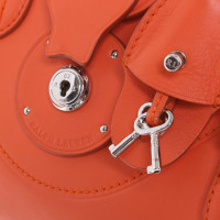 Ralph Lauren Handtasche aus Leder in Orange