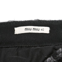 Miu Miu skirt with checked pattern