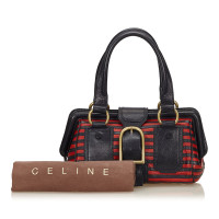 Céline Sac à main en cuir rayé