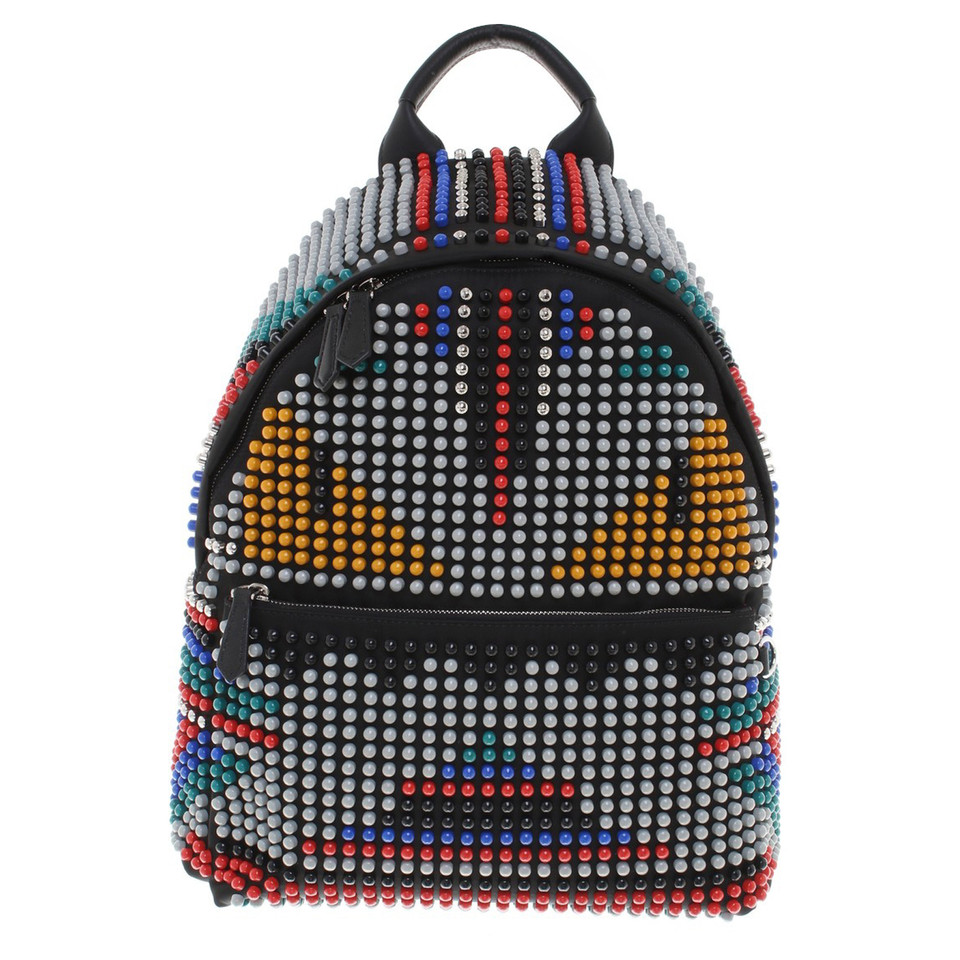 Fendi zaino "Monster" con rivetti colorati