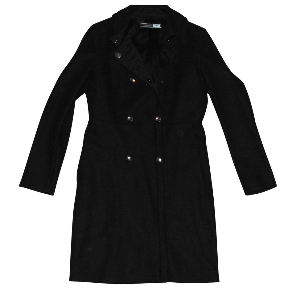 Sport Max wool coat, double-breasted, black.