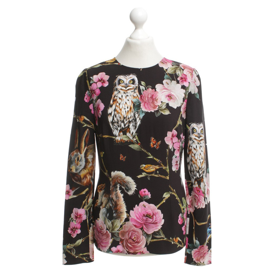 D&G Bluse mit floralem Print
