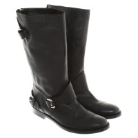 Burberry Leather boots in black