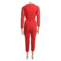 Temperley London Lace jumpsuit in red