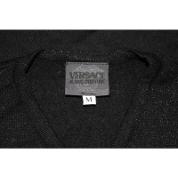 Versace pullover nero con lurex