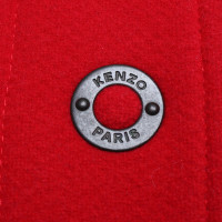 Kenzo cappotto oversize in rosso