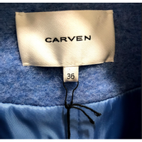 Carven blauwe jas