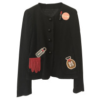 Moschino Cheap And Chic Giacca/Cappotto in Lana in Nero