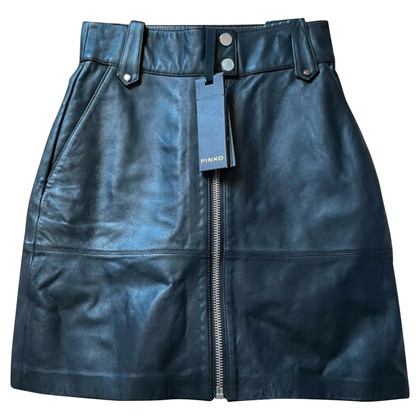 Pinko Skirt Leather in Black