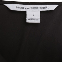 Diane Von Furstenberg Seidenkleid mit Streifenmuster