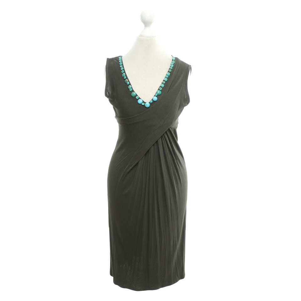 Blumarine Dress in khaki / turquoise