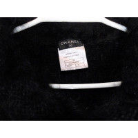 Chanel Kurzarm-Pullover mit Angora-Anteil