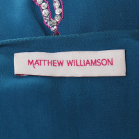 Matthew Williamson Bluse mit Schmucksteinbesatz
