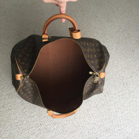 Louis Vuitton Keepall 55 aus Canvas in Braun