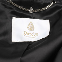Dondup Vest Leather in Black