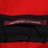 Comptoir Des Cotonniers Paio di Pantaloni in Lana in Rosso
