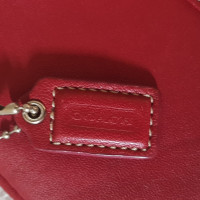 Coach Red leather wristlet