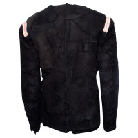 Antik Batik Jacke/Mantel aus Pelz in Schwarz